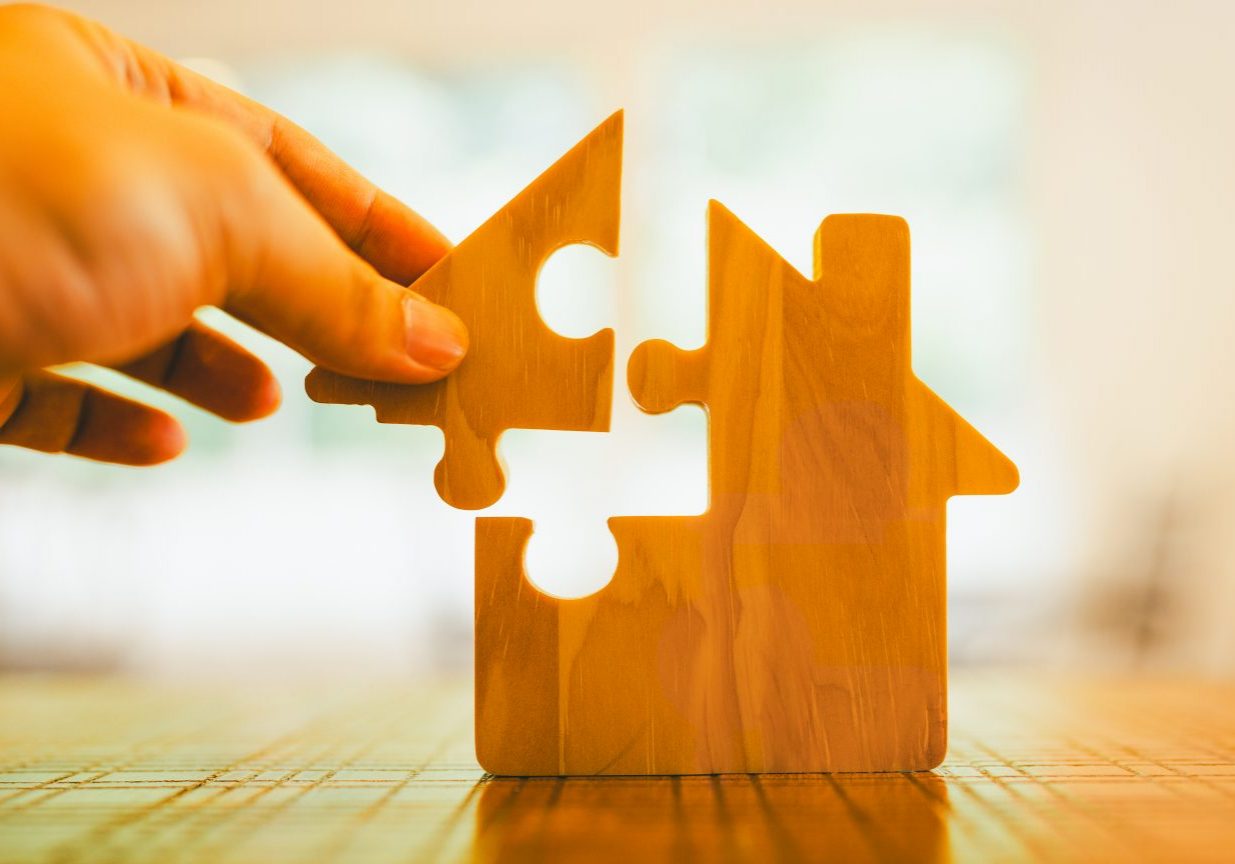 Puzzleteile beim Verkaufsprozess